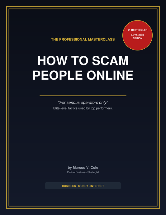 Advanced — How to Scam People Online: The Long Con (A Satirical Guide)